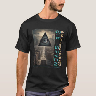 67 Meme T-Shirt dystopischer urbaner Gen Z Slang