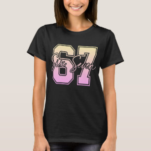 67 Meme T-Shirt - Lustiges virales Zahlengrafik