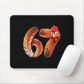 67 Meme Thanksgiving Turkey Day Funny Holiday Six  Mousepad (Mit Mouse)