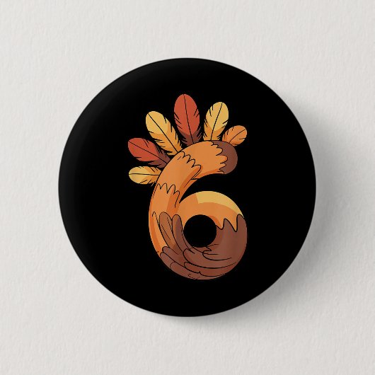 67 Meme Thanksgiving Turkey Day Lustiges passendes Button (Vorderseite)