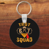 67 Meme Thanksgiving Turkey Trot Squad Schlüsselanhänger (Vorderseite)