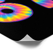 67 Meme Tie Dye Retro Sechs Sieben Poster (Ecke)