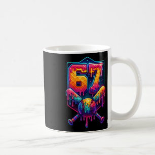 67 Meme Trend Baseball Lustige Zahl 67 Spieler Sec Kaffeetasse
