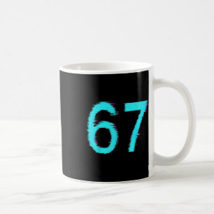 67 Meme Trend Gen Z Alpha Sechs Sieben 6 7  Kaffeetasse