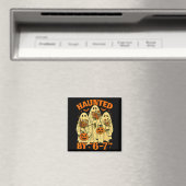 67 Meme Trendiger Geist Halloween Lustig Six Seven Magnet (In Situ (Geschirrspüler))