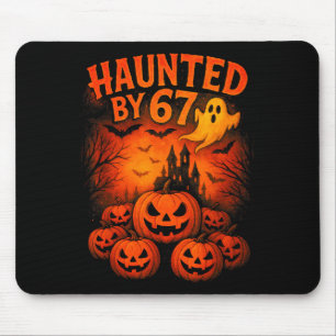 67 Meme Trendiger Geist Halloween Lustig Six Seven Mousepad