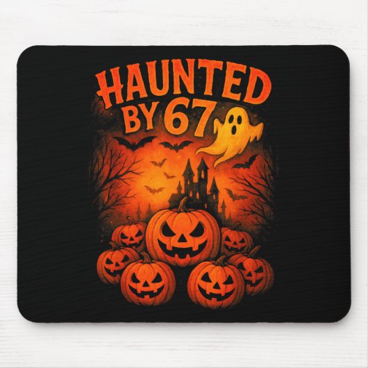 67 Meme Trendiger Geist Halloween Lustig Six Seven Mousepad (Vorne)