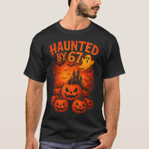 67 Meme Trendiger Geist Halloween Lustig Six Seven T-Shirt