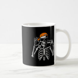 67 Meme Trendiger Skelett Halloween Lustig Six Sev Kaffeetasse
