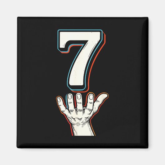 67 Meme Trendy Couple Matching Halloween Funny Six Magnet (Vorne)