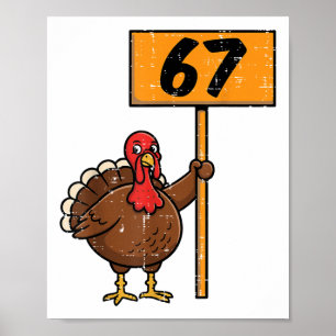67 Meme Truthahn Lustiges Erntedankfest 6 7 Jungen Poster