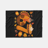 67 Meme Turkey 6-7 Funny Six Seven Thanksgiving  Fleecedecke (Vorderseite (Horizontal))