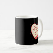 67 Meme Valentines Day Candy Heart Six Seven Match Kaffeetasse (VorderseiteRechts)