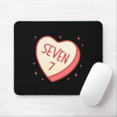 67 Meme Valentines Day Candy Heart Six Seven Match Mousepad (Mit Mouse)