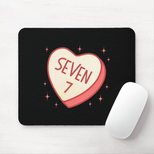 67 Meme Valentines Day Candy Heart Six Seven Match Mousepad (Mit Mouse)