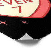 67 Meme Valentines Day Candy Heart Six Seven Match Poster (Ecke)