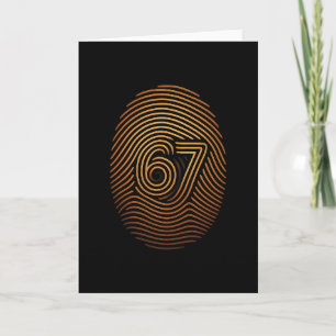 67 Meme versteckter Fingerabdruck Gen Z Alpha 6 7 Karte
