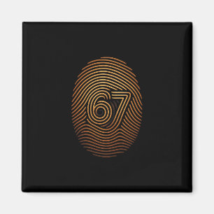 67 Meme versteckter Fingerabdruck Gen Z Alpha 6 7 Magnet