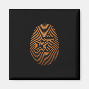67 Meme versteckter Fingerabdruck Gen Z Alpha 6 7 Magnet