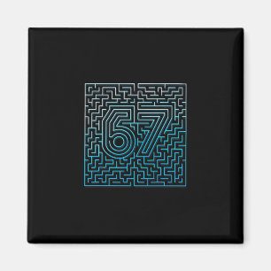 67 Meme Versteckter Irrgarten Gen Z Alpha 6 7 Magnet