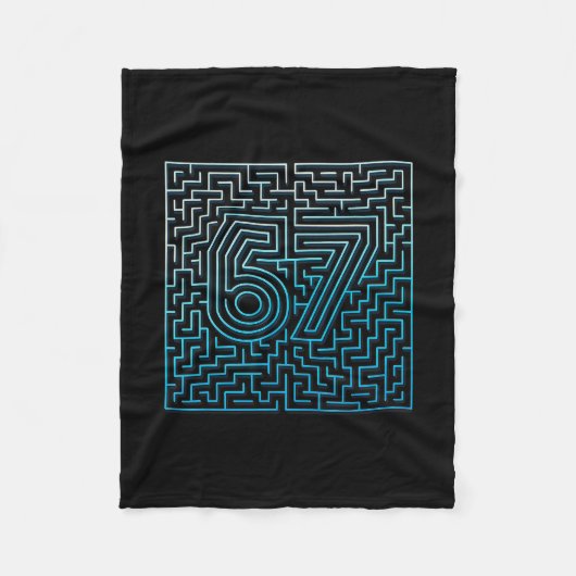 67 Meme Verstecktes Labyrinth Gen Z Alpha 6 7 Fleecedecke (Vorderseite)