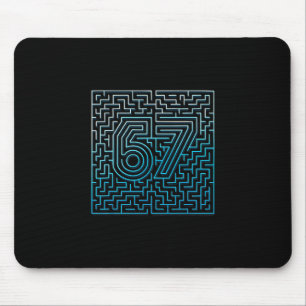 67 Meme Verstecktes Labyrinth Gen Z Alpha 6 7  Mousepad
