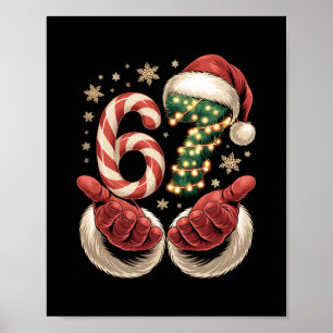 67 Meme Weihnachten Lustig 6 7 Gen Alpha Slang San Poster