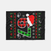 67 Meme Weihnachten Six Seven Xmas hässlicher Pull Fleecedecke (Vorderseite (Horizontal))