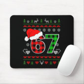 67 Meme Weihnachten Six Seven Xmas hässlicher Pull Mousepad (Mit Mouse)