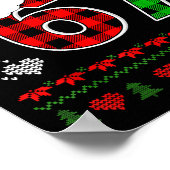 67 Meme Weihnachten Six Seven Xmas hässlicher Pull Poster (Ecke)