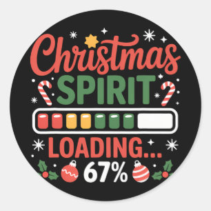 67 Meme Weihnachtsgeist lädt 67% Six Seven Für Runder Aufkleber