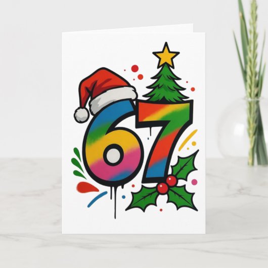 67 Meme Weihnachtskarte Feiertagskarte (Vorderseite)
