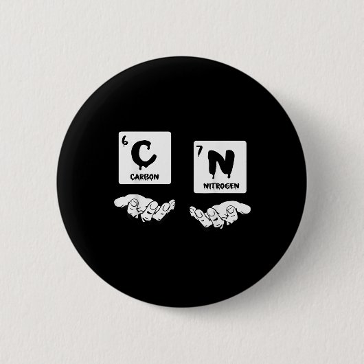 67 Meme Wissenschaft Chemie Nerd Periodensystem Hu Button (Vorderseite)