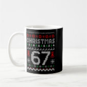 67 Meme Xmas Gen Alpha Fun Six Seven Ugly Christma Kaffeetasse (Links)