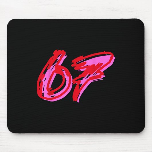 67 Memes  Mousepad (Vorne)