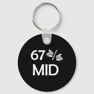 67% Mid Meme Hände Lustiger Internet-Trend 6-7 Six Schlüsselanhänger