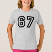 67 Minimalist Trend Design T-Shirt (Vorderseite)