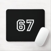 67 minimalistisches Design Mousepad (Mit Mouse)