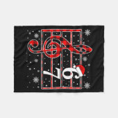 67 Music Meme Slang Musician Santa Music Teacher C Fleecedecke (Vorderseite (Horizontal))