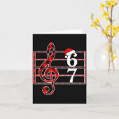 67 Music Meme Slang Musician Santa Music Teacher C Karte (Gelbe Blume)