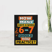 67 Music Teacher Meme Funny Musician Slang For Tea Karte (Vorderseite)