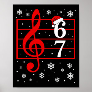 67 Musik Meme Slang Musiker Santa Musiklehrer C Poster