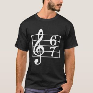 67 Musik Meme Slang Sechs Sieben Musiklehrer Schul T-Shirt