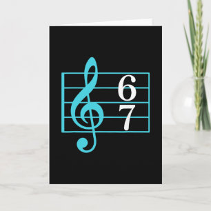 67 Musik Meme Slang Six Seven Musiklehrer Lustig Karte