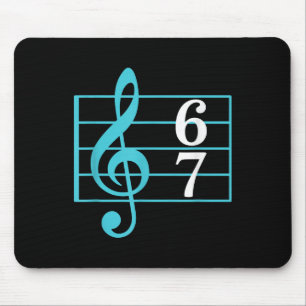 67 Musik Meme Slang Six Seven Musiklehrer Lustig Mousepad