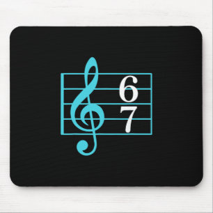 67 Musik Meme Slang Six Seven Musiklehrer Lustig Mousepad