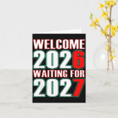 67 New Year Welcome 2026 Trendy Gen Alpha Slang Karte (Gelbe Blume)