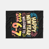 67 New Year's Eve - Happy New Year 2026-7 Funny 67 Fleecedecke (Vorderseite (Horizontal))