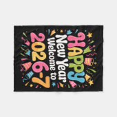 67 New Year's Eve - Happy New Year 2026-7 Funny 67 Fleecedecke (Vorderseite (Horizontal))