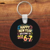 67 New Year's Eve - Happy New Year 2026-7 Funny 67 Schlüsselanhänger (Vorderseite)
